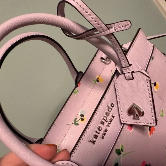 Kate Spade Lavender Floral Satchel - Picture 3 of 16